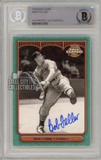 Bob Feller 2003 Fleer Fall Classic Baseball Autograph Card BAS