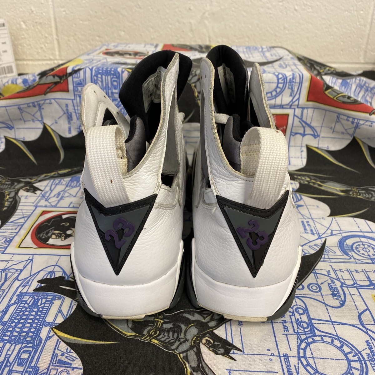 2006 Nike Air Jordan 7 VII Retro Flint Grey White Size 13 (304775