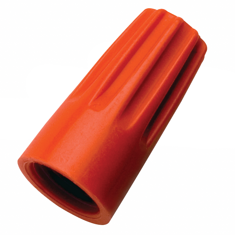 Ideal 30-273 Wire-Nut Wire Connector, Model 73B, Orange, 500/bag