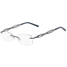 NEW MARCHON AIRLOCK ENCHANTMENT 201 320 Teal Titanium Eyeglasses 52mm with Case