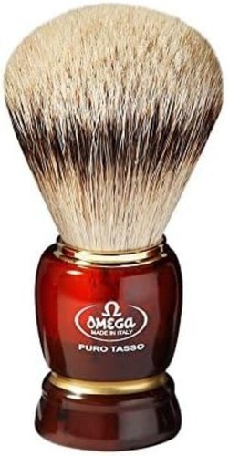 Omega 637 Silvertip Badger Shaving Brush,Mugs, Brushes
