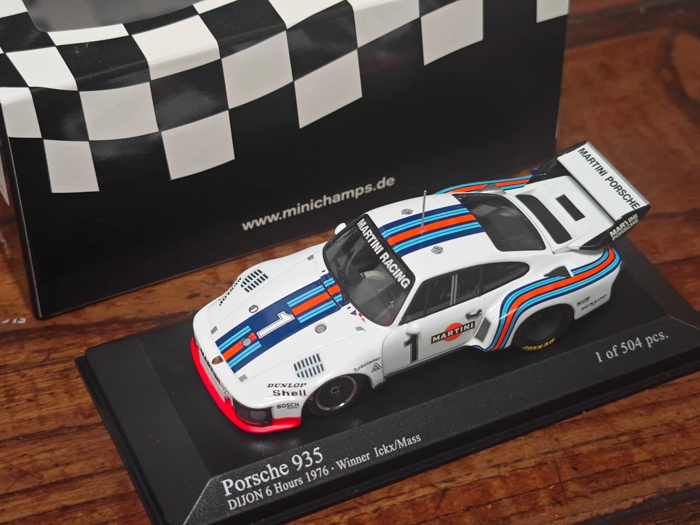 WOW EXTREMELY RARE Porsche 935 1976 #4 Martini Winner Glen 1