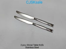 2 pcs. Dinner Table Knife Stainless Steel (NEW).