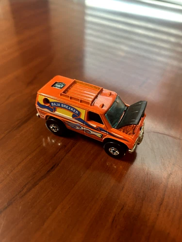 Vintage 1977 Hot Wheels Baja Breaker Orange Diecast Van