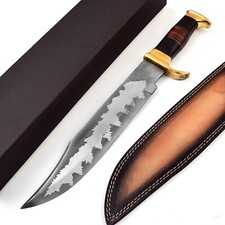 18 Inch High Carbon Steel Hunting Bowie Knife with leather sheath , Gift Pack