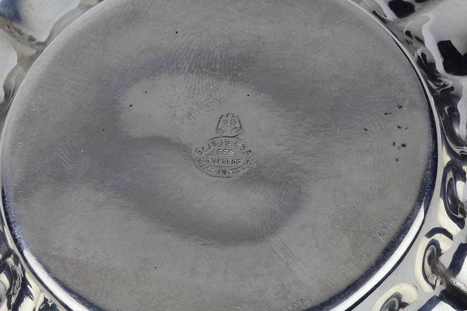 Cenicero/Baratija Plata de Ley Calendario Maya Taxco México Foto 3 de 3