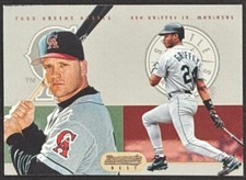 TODD GREENE ~ KEN GRIFFEY JR. 1995 Bowman's Best Mirror Image #12 Free Shipping
