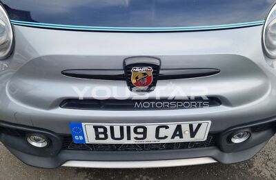 US-Spec FIAT ABARTH Gloss Piano Black Combo De-Chrome Trims 500