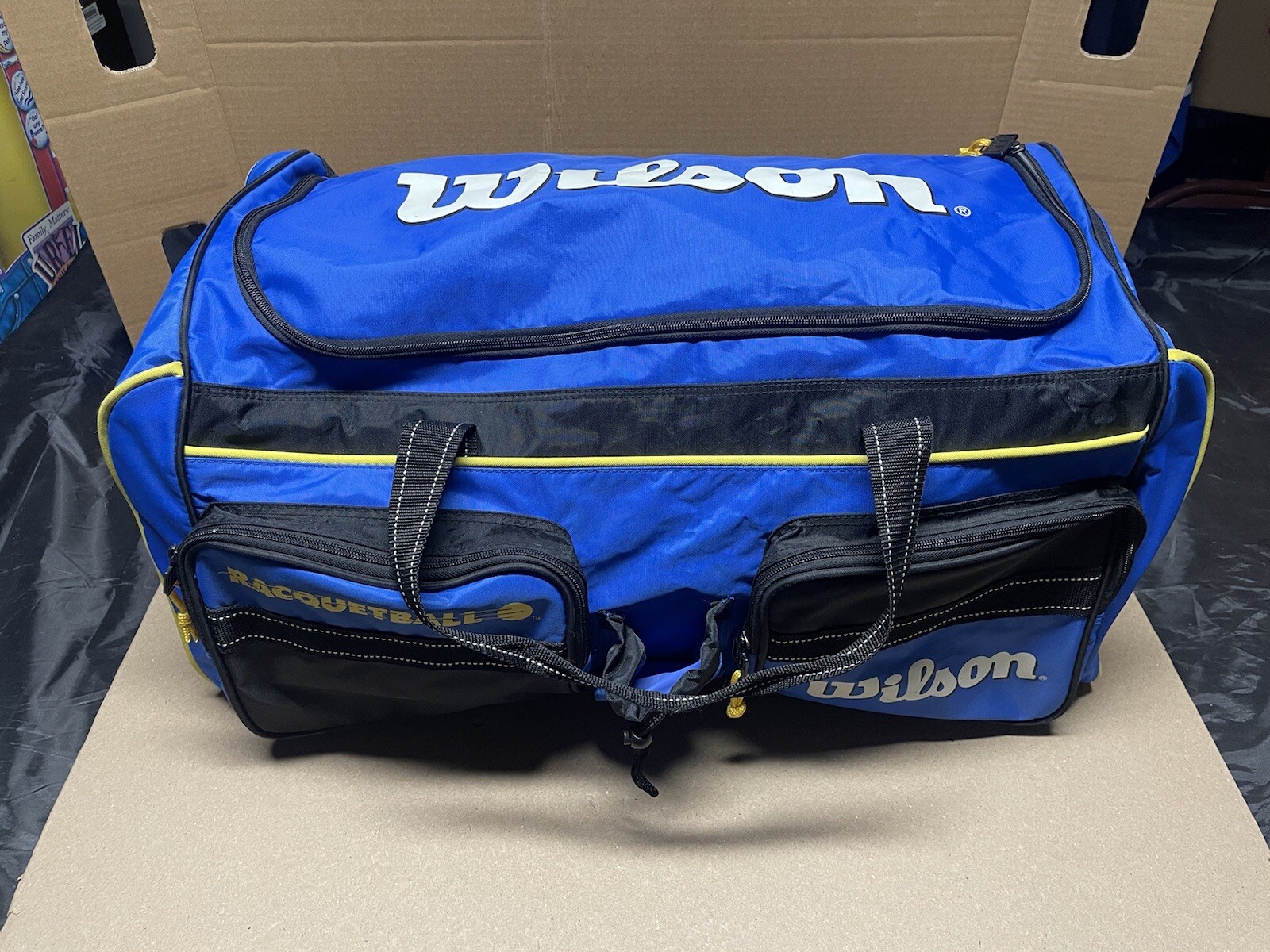 Vintage Wilson Racquetball Duffle Bag Tote Bag Gym Gem