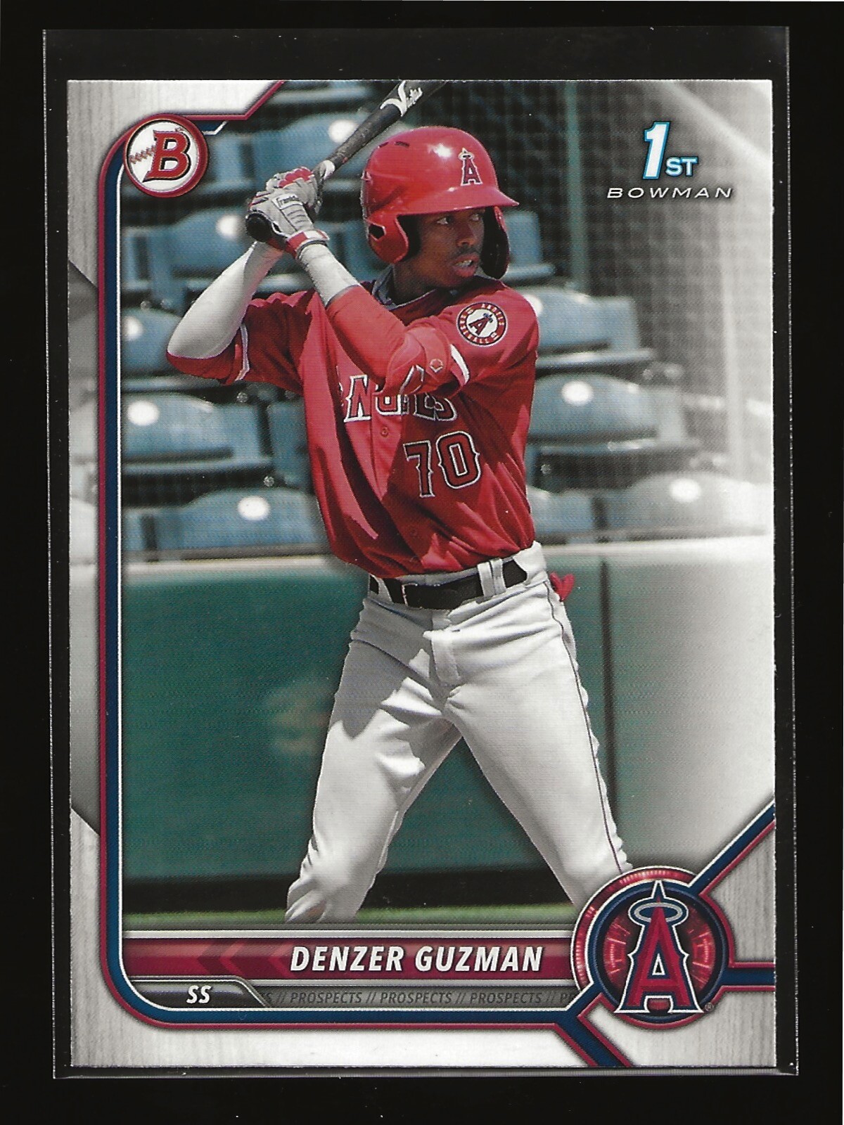 DENZER GUZMAN 2022 Bowman 1st Prospects Base Card Los Angeles Angels (# ...