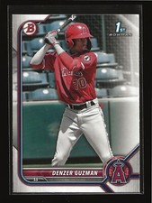 DENZER GUZMAN 2022 Bowman 1st Prospects Base Card Los Angeles Angels (#BP-138)