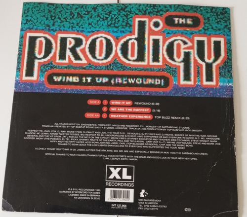 The Prodigy – Wind it up - Blow Up - Vinyl - 1993 - Bild 2 von 4