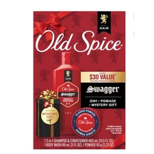 Old Spice Holiday Pack with Swagger 2in1 Shampoo and Conditioner, Pomade Styler,