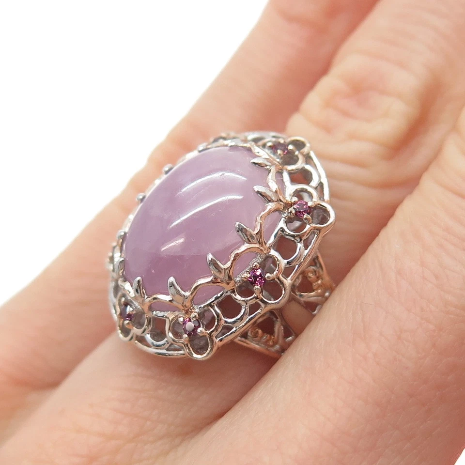 Anillo MICHAEL VALITUTTI Gemas En Vogue Esterlina 2 Tonos Cuarzo y Amatista Talla 6.25 Foto 2 de 4