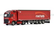 WSI 1/50 for VOLVO FH4 GLOBETROTTER 4X2 CURTAINSIDE TAUTLINER TRAILER MACHARIS
