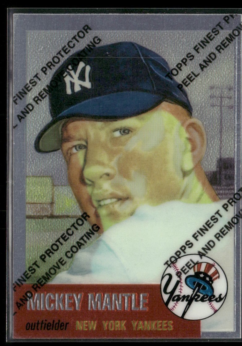 1996 Topps Mickey Mantle Commemorative Reprints #3 of 19 with Protective Coating