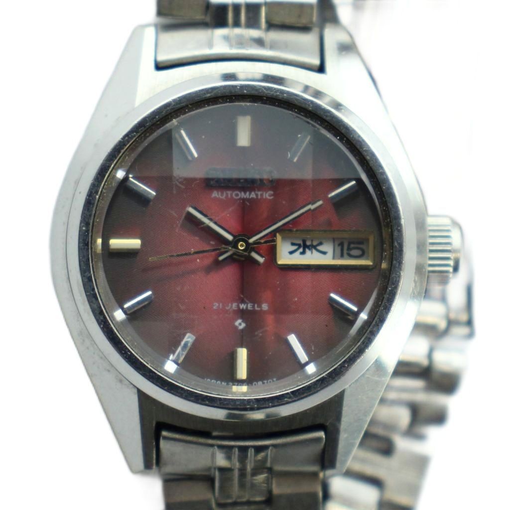 Seiko SEIKO 2706-0320 Automatic Watch, 21 Jewels, 9-sided Cut Glass
