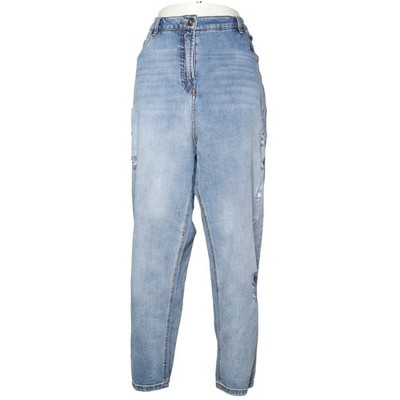 Ulla Popken, Jeans, Größe: 50, Mom Fit, Blau, Baumwolle/Elasthan, Sonstiges #kze