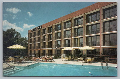 Days Inn Swimming Pool River Ridge Lynchburg Virginia VA Vintage Postcard