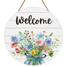 Spring Decorations for Home Spring Door Decor Mason Jar Flowers Wall Decor Wo...
