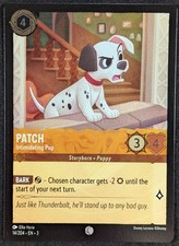 Patch Intimidating Pup Disney Lorcana Common Foil Inklands Card 14/204 NM