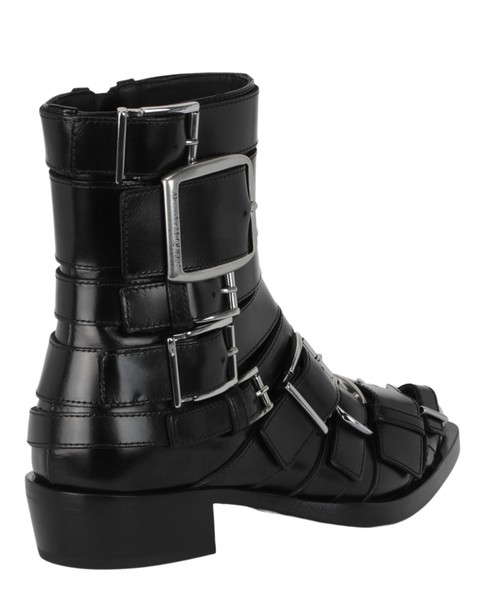 Botas de tobillo estilo punk con tiras para mujer Alexander McQueen 3