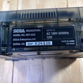 Sega Saturn Skeleton Black console &rdquo; This is cool &rdquo; NTSC-J Tested s2247M