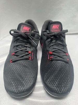 Nike Flex Supreme TR5  Flywire Black Pink Women s Training Shoes Size 9.5