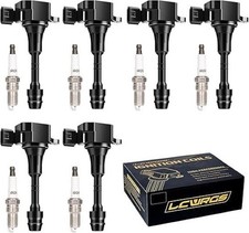 Set of 6 Ignition Coil Pack and Spark Plugs Fits for Nissan Murano Maxima Altima