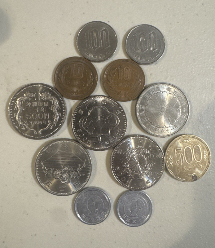 Japan Commemorative 500 Yen Coin Lot Showa 61 Copper-Nickel KM#96 Expo '85