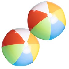 Pack of 12 Beach Balls - 24 Inch Large Inflatable Balls for and Adults - Bulk...