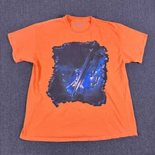 Post Malone Posty Co Unisex Orange Hollywoods Bleeding Runaway Tour Tee Large