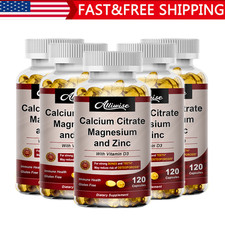 Calcium Magnesium  Zinc  Vitamin D3 Softgels for Bone  Teeth Health