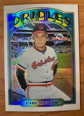 2003 Topps All-Time Fan Favorites #32 Earl Weaver Refractor #/299