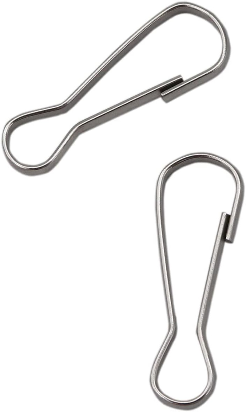 100 Pcs 304 Stainless Steel Spring Snap Hooks, Small Spring Clips, Lanyard Snap