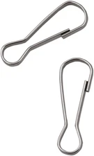 100 Pcs 304 Stainless Steel Spring Snap Hooks, Small Spring Clips, Lanyard Snap
