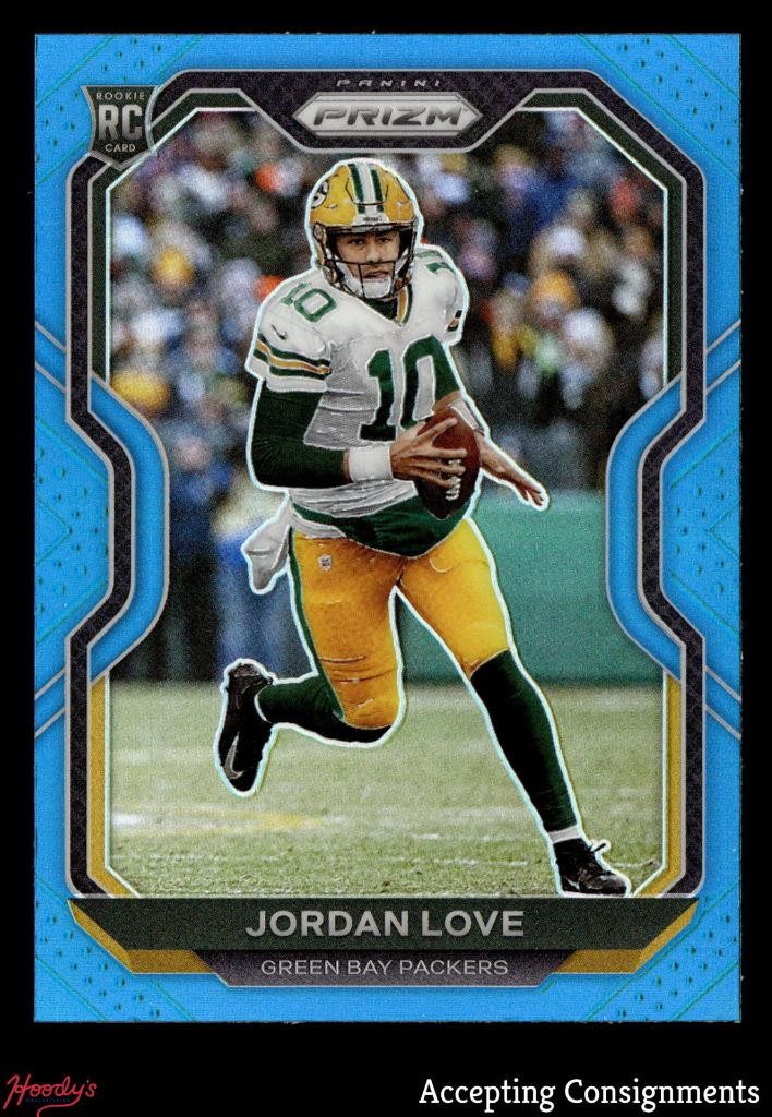 2020 Panini Prizm Prizms Light Blue #363 Jordan Love Rookie RC PACKERS