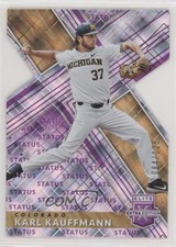 2019 Panini Elite Extra Edition Status Purple Die-Cut 84/125 Karl Kauffmann 0c6