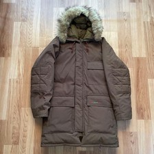 Schott FurJacket Fur Hoodie Jacket Blouson Men Size S brown Vintage Genuine