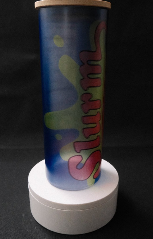 25oz Glass Slurm Tumbler | Bamboo Lid | Drinkware | Blue, Green, Pink | New