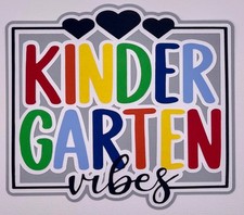 School - Kindergarten Vibes - Paper Piecing Scrapbook Embellishment Die Cuts