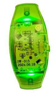 BANGLE BRACELET FLASH GLOW BAND LIGHT-UP LED MOTION SOUND ACTIVATED WRISTBAND