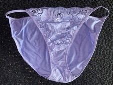 Maidenform String Mauve Vintage Y2K L Hi-Cut Bikini Panty Underwear