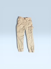 Old Navy Boys Cargo Jogger Pants L 10-12 Tan Khaki Built In Flex Elastic Waist