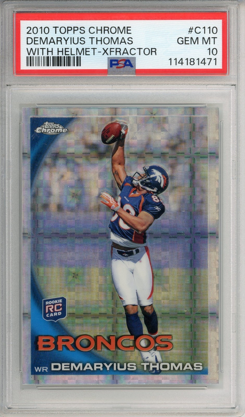 Demaryius Thomas Topps Chrome #C110 X-Fractor