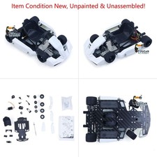 JDM 1/10 Metallo 4WD RC Racing Kart 298A Telecomando Veicolo da Corsa Smontato