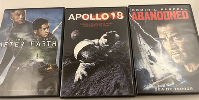 After Earth, Apollo 18, and Abandoned - DVDs