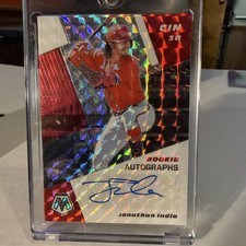 2021 Panini Mosaic - Rookie Autographs Mosaic Jonathan India #RAM-JOI (AU, RC) 