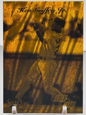 1995 Select Certified #1 Ken Griffey Jr. Gold Team SSP DUFEX BUBBLING/CREASE?