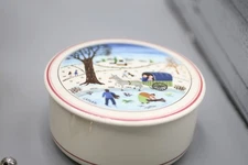 VILLEROY & BOCH Trinket Box  NAIF CHRISTMAS Porcelain Luxembourg  Z2